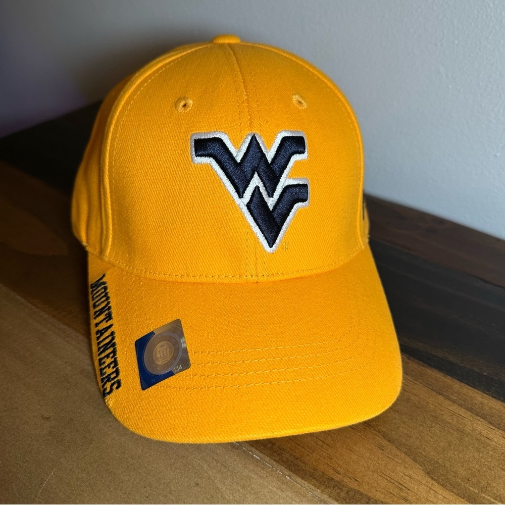 West Virginia Mountaineers Gold Russell Athletic Adjustable Hat Cap NCAA